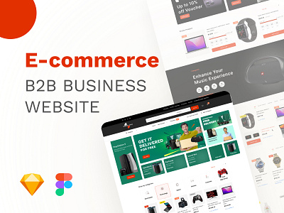B2B E-commerce BUSINESS WEBSITE b2b case study design e commerce website figma landing page ui ux ux design website