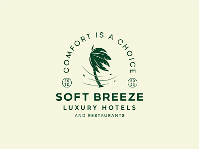 Soft Breeze Luxury Hotels Logo Concept branding design graphic design illustration logo vector