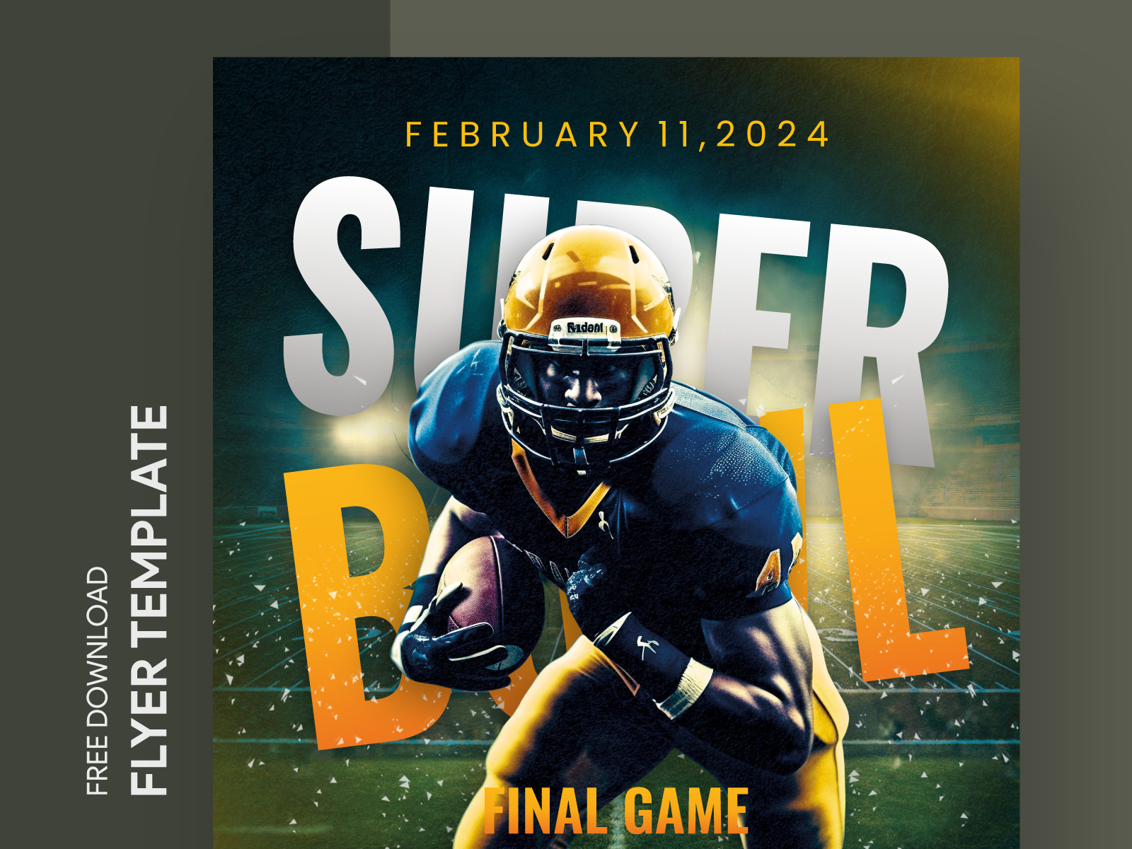 FREE Football Game Flyer Google Docs - Template Download