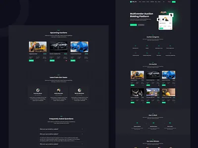 Bid and Auction Template bidding clean design figma ui ux