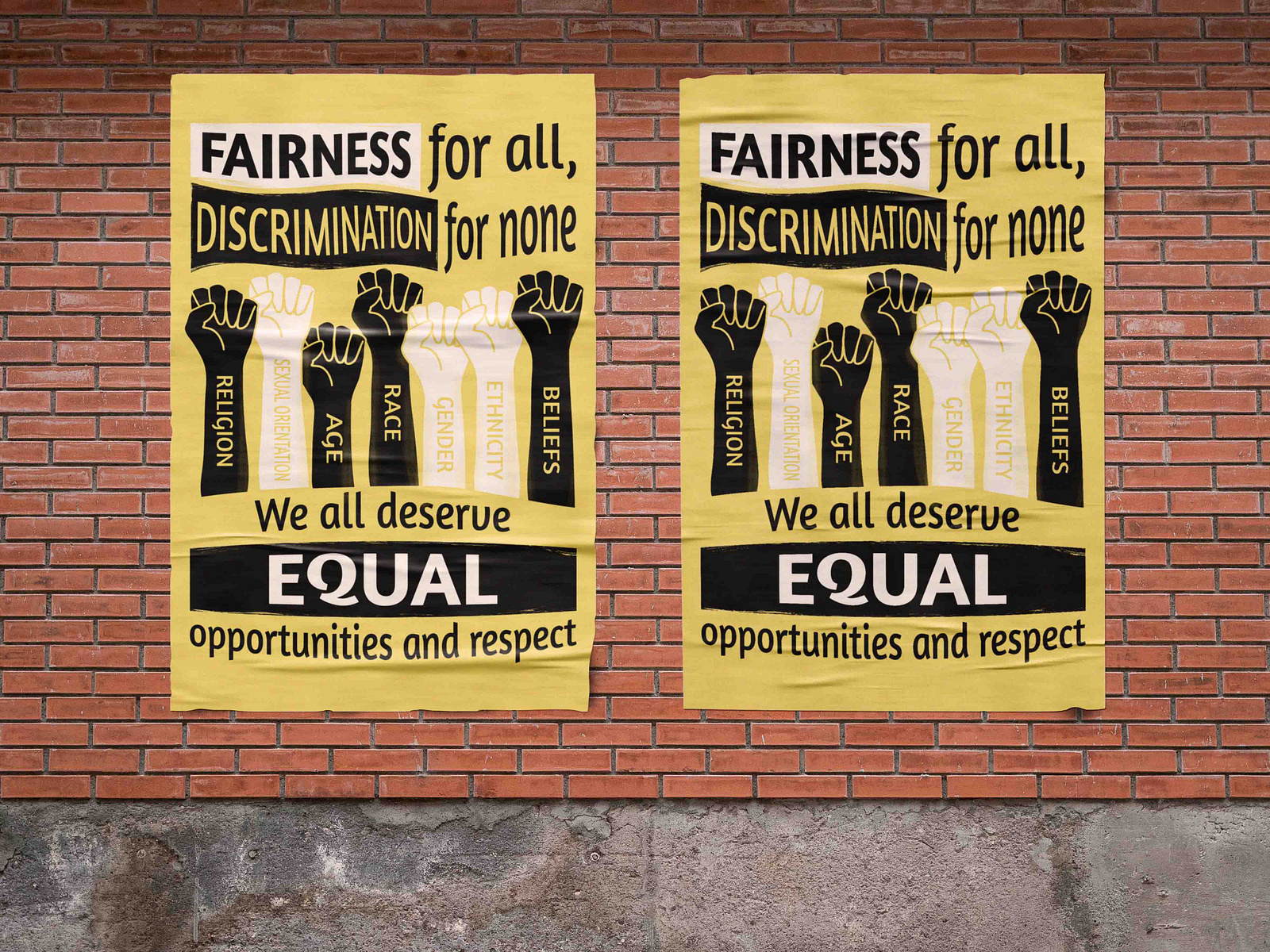 Human Rights Poster: Equality and Freedom from Discrimination by Nikki ...