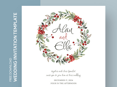 Winter Wedding Invitation Free Google Docs Template doc docs document engagement espousal free google docs templates free template free template google docs google google docs google docs invitation template google docs wedding invitation invitation invite print printing template templates wedding wedding invitation