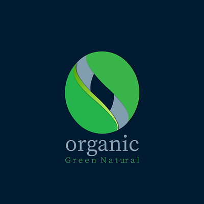 This is a logo organic. 3d branding graphic design logo ui