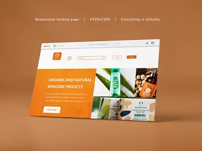 Responsive landing page design responsivegrid ui uidesign userinterface