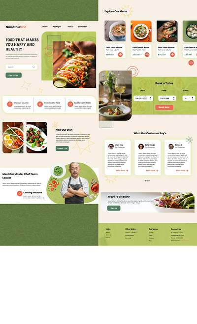 Food website app branding design graphic design illustration logo typography ui ux vector