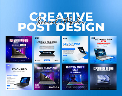 Laptop Creative Social Media Post & Ads Design ads design banner computer ads design instagram post design laptop post design poster social media socila media