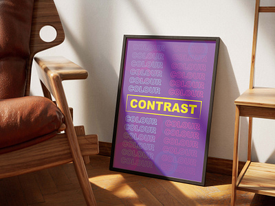 Colour Contrast color contrast graphic design poster design repetition typography vector