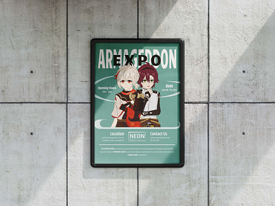Armageddon Expo - Event Poster (Personal Design) digital art event poster fanart graphic design poster design typography