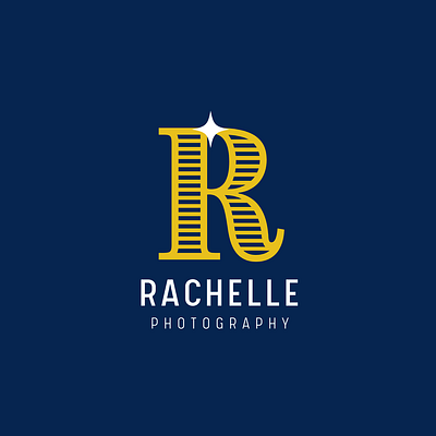 R Initials Photography Logo initials logo modern photography r yellow