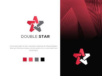 Logo designing project for Double Star brand brand identity branding duble star new logo star logo