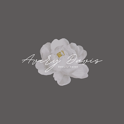 Beauty Salon Logo branding feminine flower logo modern name logo simple