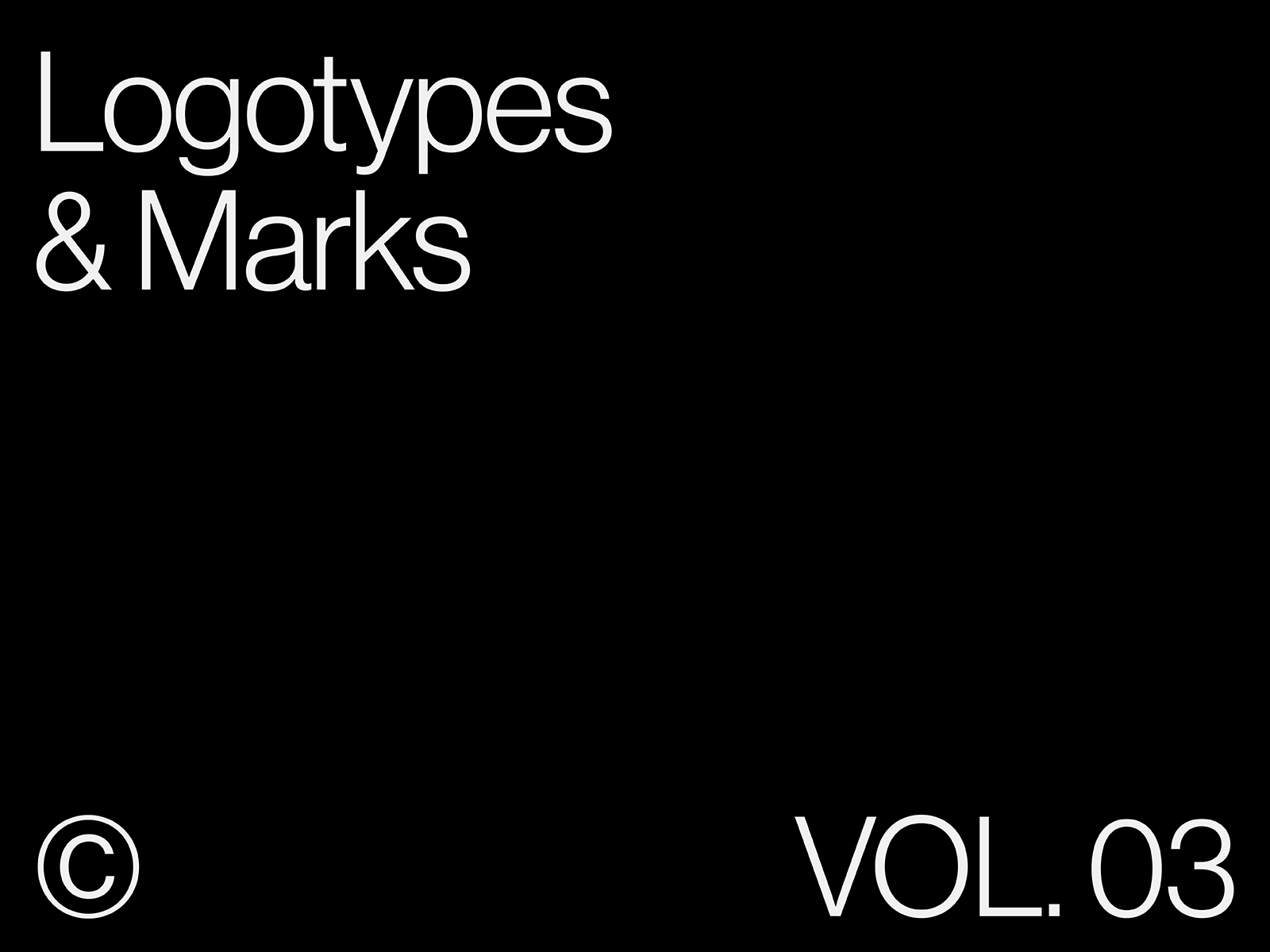 SELECTED LOGOTYPES & MARKS VOL.03 branding design graphic design lithuania logo logofolio logotype mark symbol typography