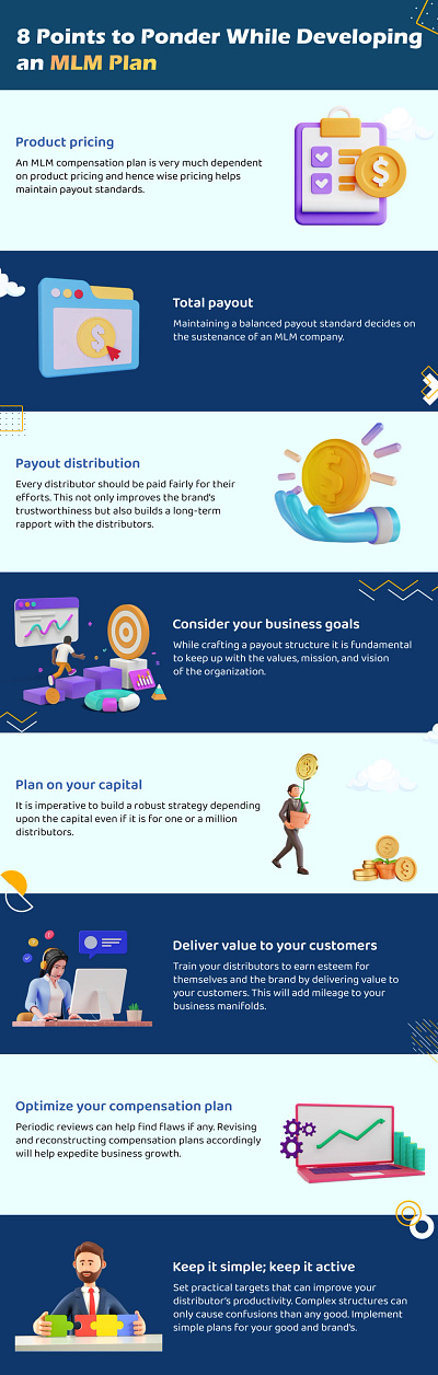 8 Points for MLM Compensation Plan Design [Infographic] directselling mlm mlmplans
