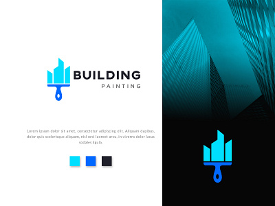 Logo design for Bulding painting attractive attt brand identity branding building painting logo business logo creative logo logo logo design logo design illustrator modern painting services professional logo renovation.