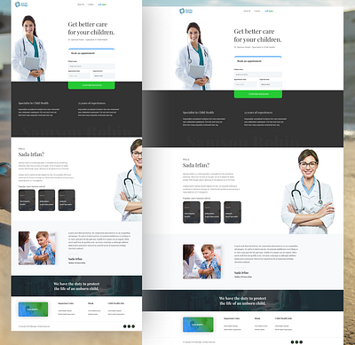 Doctor appointment Landing Page animation app branding design graphic design illustration logo saas ui ux vector