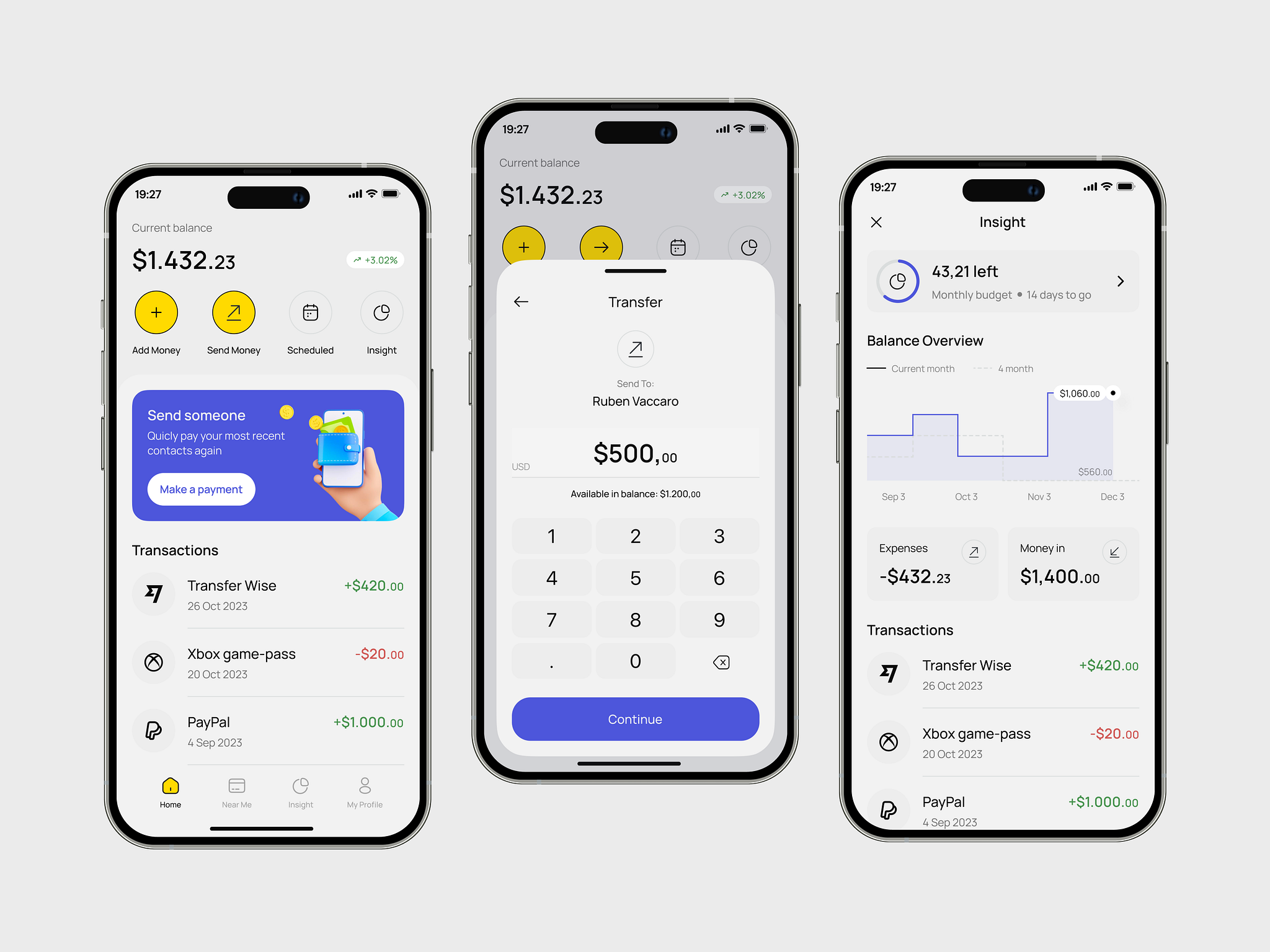 EWallet Mobile App by Virgiawan Listanto for Designcrea Studio on Dribbble