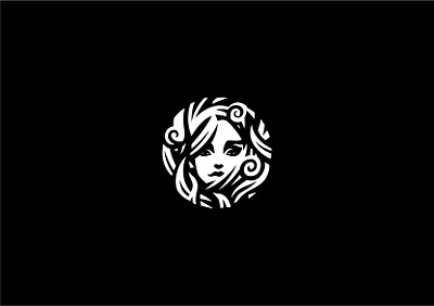 Flora logo. 🌸👩‍🦳 flower logo woman