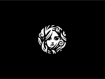 Flora logo. 🌸👩‍🦳 flower logo woman