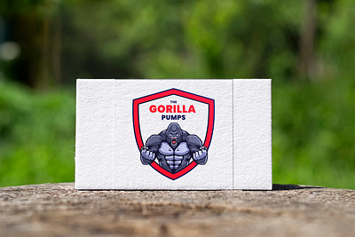 The Gorilla Pumps 3d logo branding creative design creative logo graphic design logo logodesign minimalist logo ui vector logo visuals design