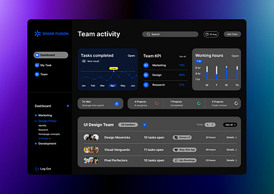 Task Management App UI app ui dashboard new ui designs noteworthy ui popular ui team manage ment ui ui ui design