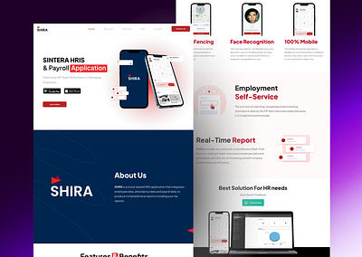 SHIRA - Company Profile Website app branding business company profile design finance graphic design hr human resource landing page mobile mobile apps saas tech ui ui design user interface ux ux design website