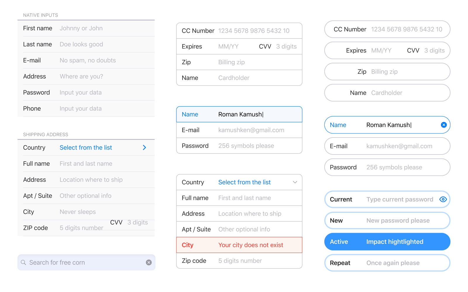 Input Fields in UI/UX Design: Complete Guide & Tutorial by Roman ...