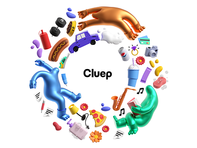 Brand Illustrations for Cluep.com 2d brand illustration illustration isometric saas