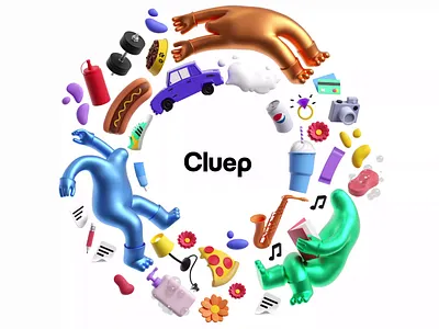 Brand Illustrations for Cluep.com 2d brand illustration illustration isometric saas