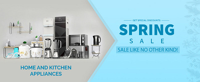 Spring Sale on Appliances Banner 3d animation banner branding graphic design motion graphics ui
