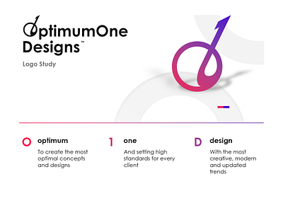 OptimumOne Designs - Logo Study colorful creative customize design graphic graphic design illustration logo minimalist service study