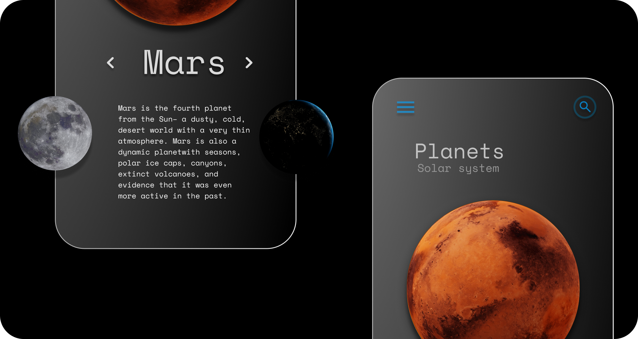 Space Application UI/UX Design by Rohit Onkar on Dribbble