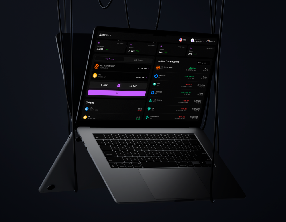 Ridian App animation branding graphic design logo ui