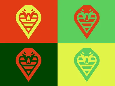 Snake mark bold branding cobra danger design geometric icon illustration logo mark snake waste