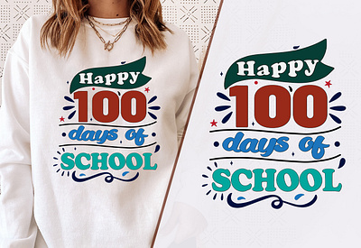 100 Days of School Bliss Groovy T-Shirt Design 3d animation branding cool t shirt design custom t shirts design custom t shirts graphic design groovy t shirt design merchandise motion graphics school t shirt design simple t shirt design statement t shirts t shirt t shirt design template trendy t shirt tshirt designs typography t shirt ui vintage