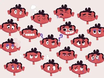 Emotion boston character character design editorial emoji emotion face faces happy illustration illustrator person sad simple