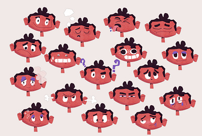 Emotion boston character character design editorial emoji emotion face faces happy illustration illustrator person sad simple