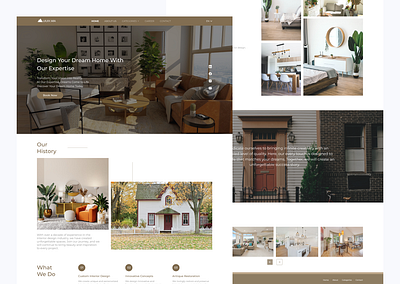 Interior Design Web company profile designweb ui uidesign userinterface