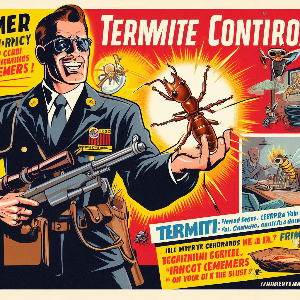 Termite Control Poster design 1 by Stewart Bailey on Dribbble