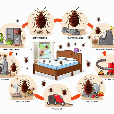 Bed Bug Control Poster design 1 graphic design illustration