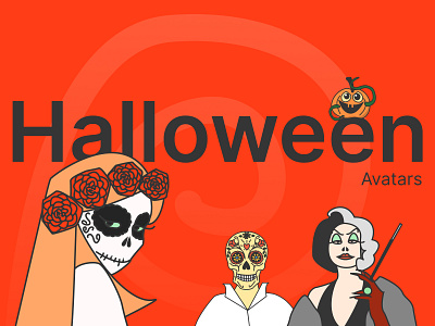 Halloween avatars app avatar avatars design emoji figma graphic design halloween illustration illustrations ui vector