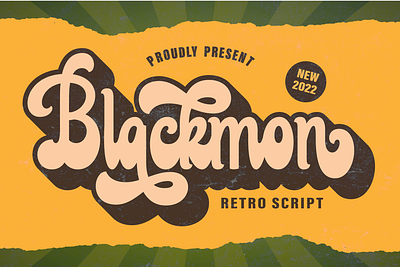 Blackmon - Retro Script label font