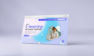 E-learning landing page design e learning landing page graphic design ui ui design uidesign user interface