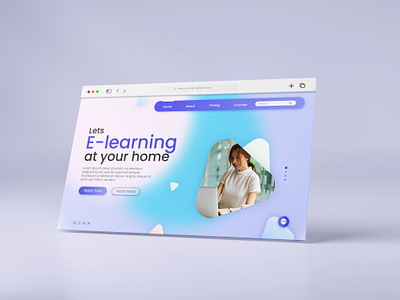 E-learning landing page design e learning landing page graphic design ui ui design uidesign user interface