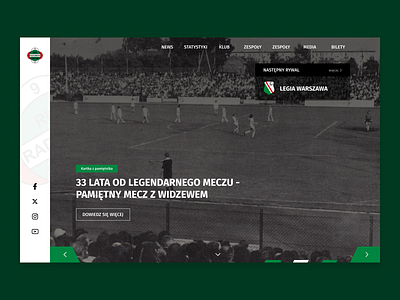 Football club - static website concept branding clean concept design football product productdesign static ui ux uxui website