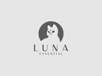 Logo Design - Luna Essential brand identity branding cosmetics creative graphic designer logo logo design luxury logo modern visual identity