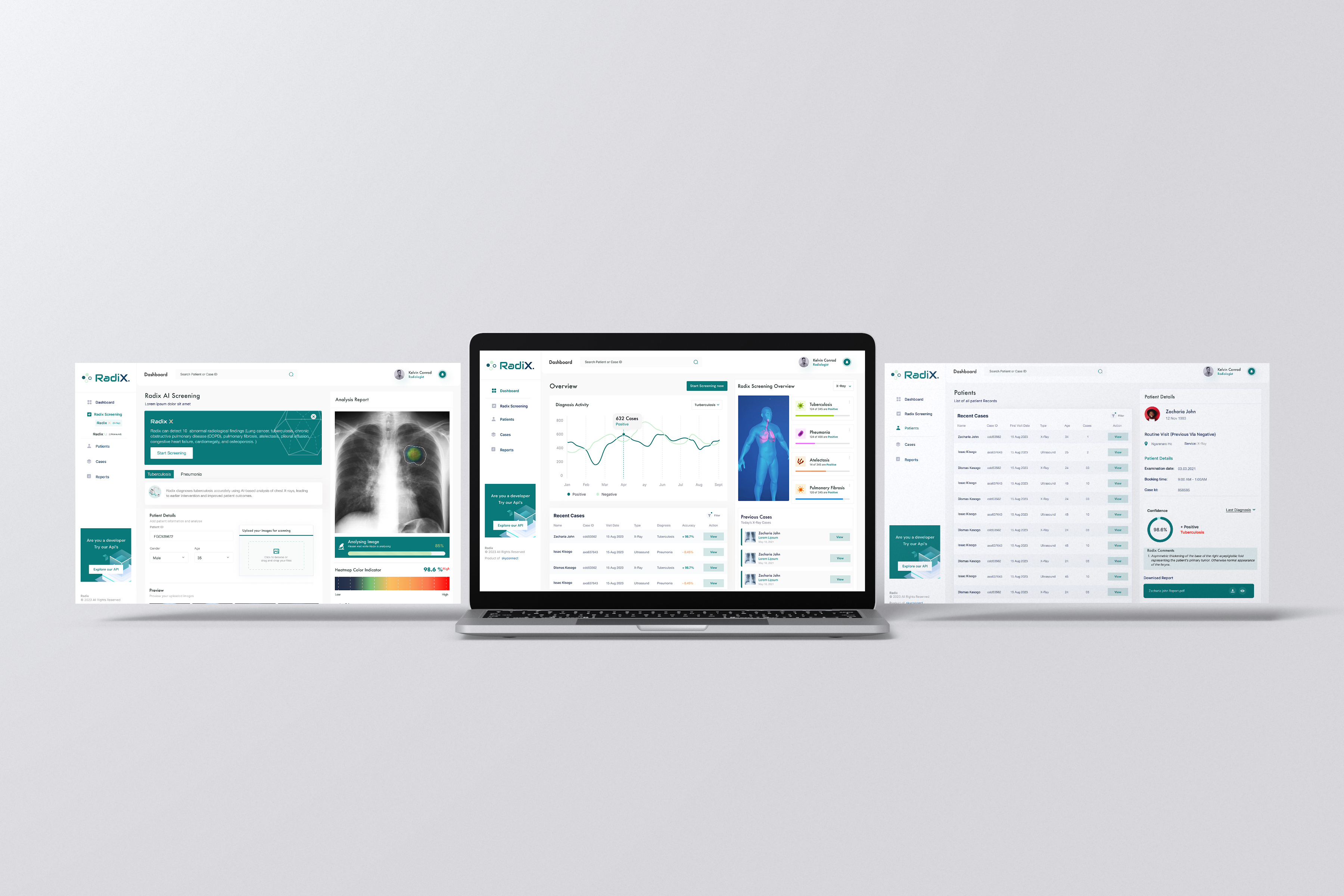 Radix Ai Diagnosis Dashboard by Kelvin Conrad on Dribbble