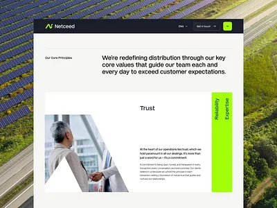Netceed Web Design accordion branding button clean color design green landing page menu page simple ui ui design user experience user interface ux visual design web web design website