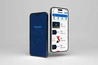 Business Card app app design business cards connections design graphic design minimal ui ux uxui