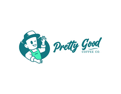 Logo Design - Pretty Good Coffee Co. branding coffee illustration logo logo design logotype