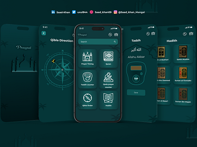 Praypal app app des design figma graphic design namaz app pray pal qibla app ui user experience
